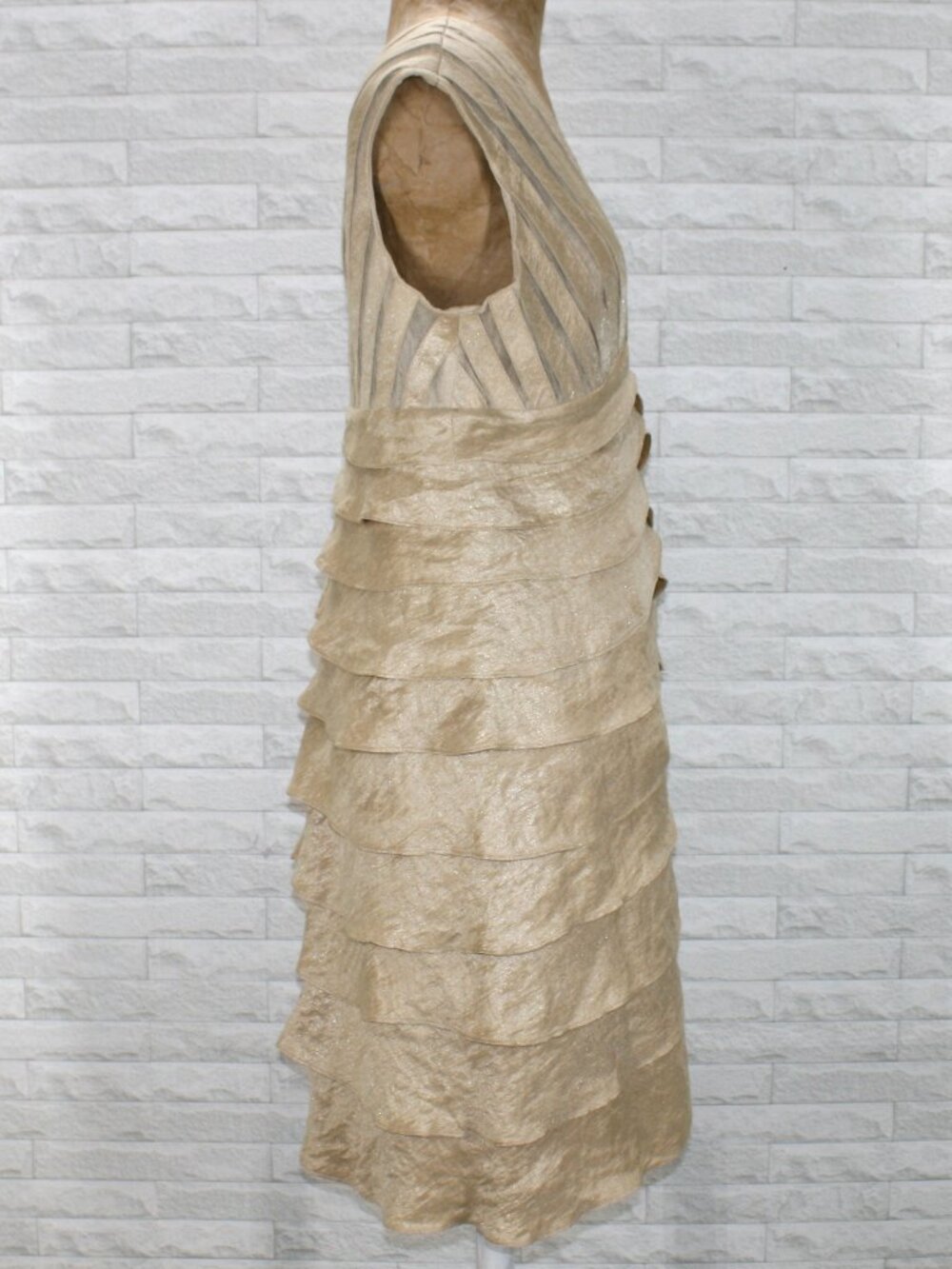 SCARLETT NITE Dress Sleeveless Wedding Cocktail Party Champagne Plus Size 14 - Picture 3 of 16